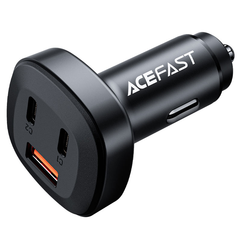 AceFast B3 66W Fast Charge Car Charger – Dual USB-C + USB-A